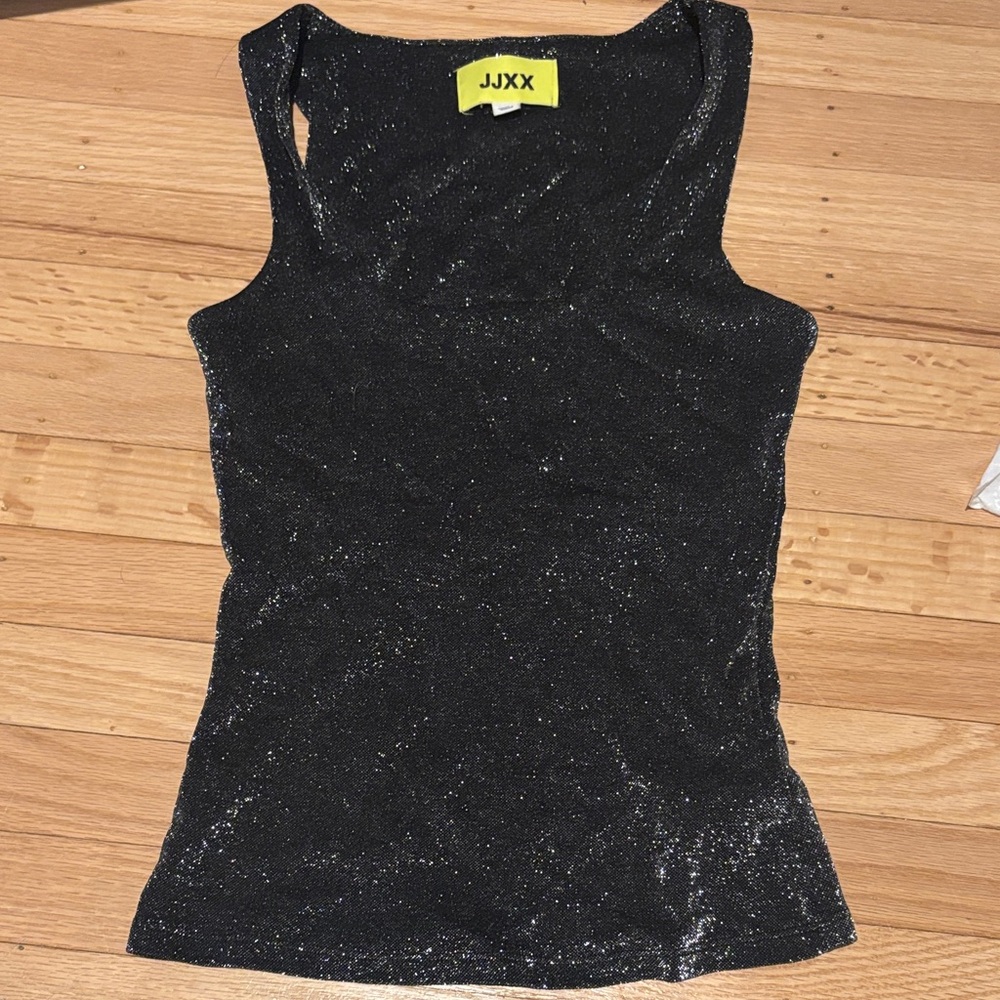 Xs sparkly boatneck tank